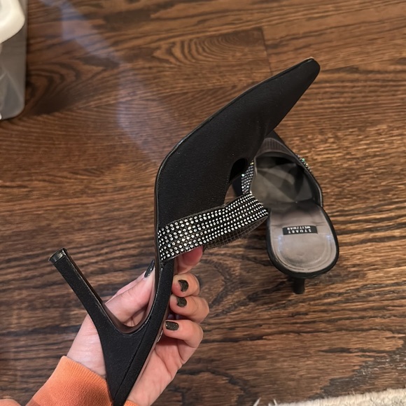 Stuart Weitzman Rhinestone Slide Heels - Picture 5 of 12